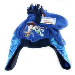   Toy Story Toddler Boy Blue Scandinavian Hat & Mitten Set: Toys & Games
