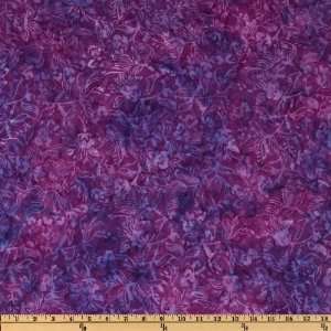  44 Wide Tonga Batik Hard Candy Abstract Violet Fabric By 