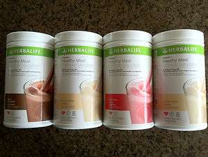 Lot of (4) Herbalife Formula 1 Nutritional Shake Mix 750g Mix or 
