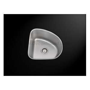   Quarter Round Bar Sink AS 324 Stainless Steel: Home Improvement