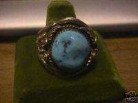 Native American dead pawn turquoise s silver ring  
