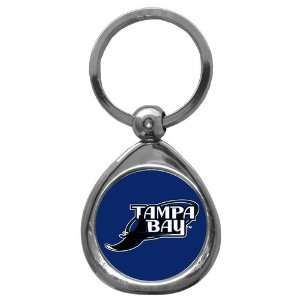   Tampa Bay Rays MLB High Polish Chrome Key Tag w/ Photo Dome: Sports