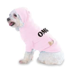  OMG Hooded (Hoody) T Shirt with pocket for your Dog or Cat 