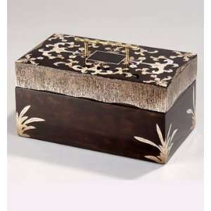  PC4611   Mosaic Box with Lid, Lacquered wood: Home 