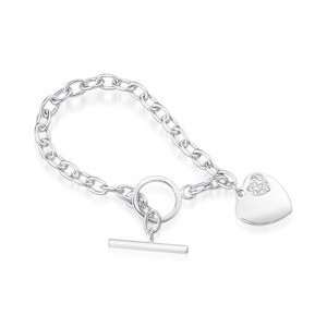  Clear Crystal Albert Heart Bracelet Jewelry