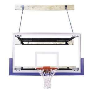   Basketball Hoop with 72 Inch Glass Backboard