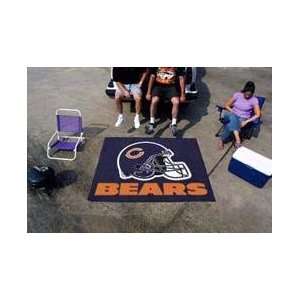  NFL CHICAGO BEARS TAILGATE MAT / AREA RUG: Sports 