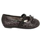 Nina Shoes Nina Fanti T Black Glitter Mary Jane Dress Shoes Girls Size 