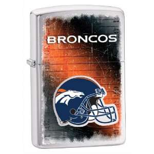  Zippo Denver Broncos Brushed Chrome Lighter: Kitchen 