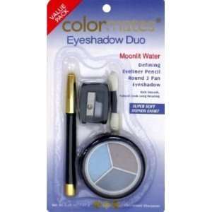   Eye Shadow, Eye Liner Pencil & Sharpner Moonlit Water (4 Pack) Beauty