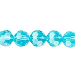  #4483 10mm Celestial Cut Crystal 32 facet round, turquoise 
