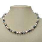 Colored Pearl Strand Necklace  