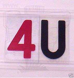 on 4 Flex Change Plastic Readerboard Sign Letters  