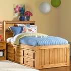   Explorer Ginger Bookcase Captains Bed Twin with 6 Drawer Storage
