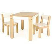 Pkolino Play Furnishings Furniture Table and Chairs Set in Orange or 