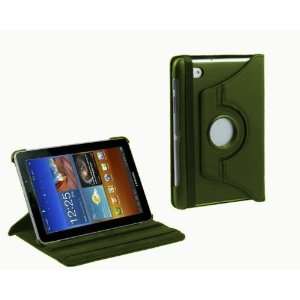  Navitech 360 Degree Rotating Green Bycast Leather Case For 
