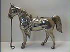 Vintage Cast Metal Horse Western Saddle Lamp / Parts