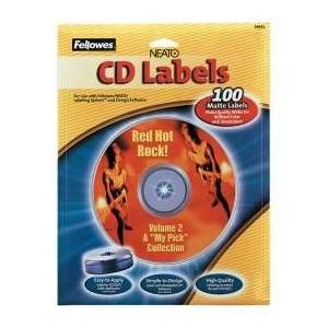  CD/DVD Matte Finish Labels