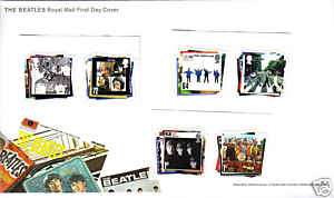 Royal Mail Beatles Stamps. Full set + Blank Cover.  
