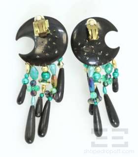  Lynggaard Monies Green Beaded Multi Strand Necklace & Earrings Set