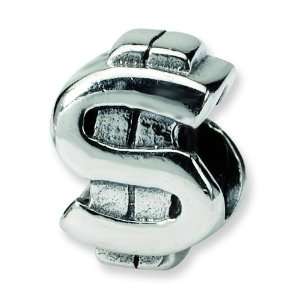   Reflections Sterling Silver Dollar Sign Bead Arts, Crafts & Sewing