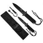 logic svc2 survival card knife with fire starter light charcoal