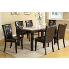 Black And Wood Dining Table  