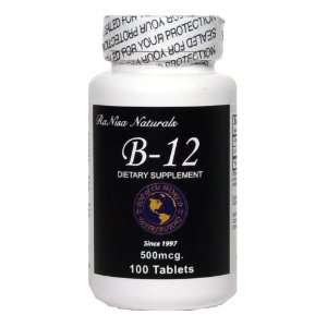  RaNisa Naturals Vitamin B 12, 100 Tablets Health 