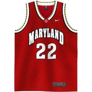  Nike Maryland Terrapins #22 Red Youth Replica Basketball Jersey 