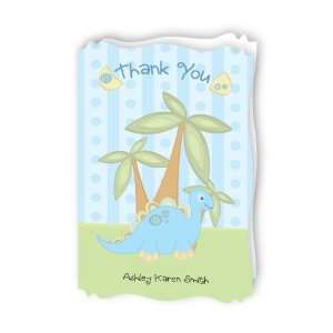  Baby Boy Dinosaur   Personalized Baby Thank You Cards With 