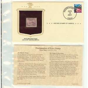  Historic Stamps of America Proclamation of Peace Stamp 