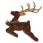 Allstate 6.5 Metallic Beaded Reindeer Christmas Ornament