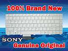New Genuine SONY VAIO VGN C Serie US Keyboard 147996323 White