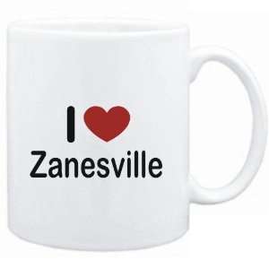  Mug White I LOVE Zanesville  Usa Cities Sports 