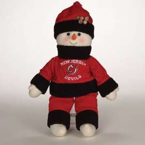  22 NHL New Jersey Devils Plush Snowman Snowflake Friend 