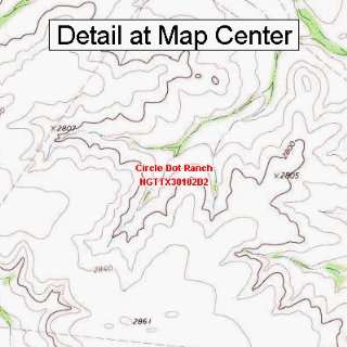  USGS Topographic Quadrangle Map   Circle Dot Ranch, Texas 