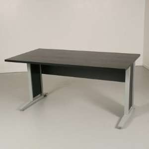  Pierce Office Desk Top with Metal Legs in Coffee Depth: 48 
