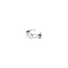 aearo company light vision safety glasses with black temple frame