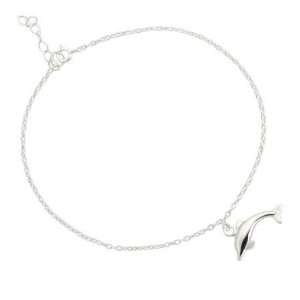  Sterling Silver Dangling Dolphin Anklet Eves Addiction Jewelry