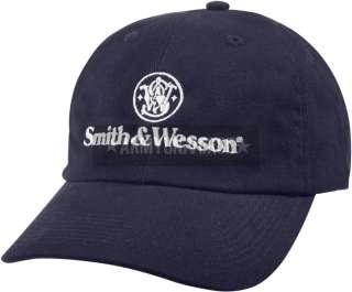 Navy Blue Smith & Wesson Licensed Graphic Design Logo Cap 613902360907 