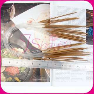 11 size Circular Bamboo Knitting Needle Set 2.0mm 5.0mm  