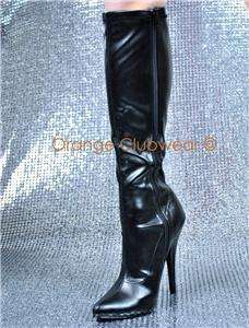 PLEASER Domina 2000 Womens Knee High Boots Heels Shoes  