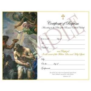  Baptism Certificate