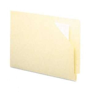 Smead : Antimicrobial End Tab File Jackets, Letter, 11 Pt. Manila, 100 