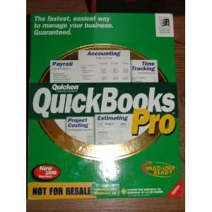 Software: Quicken Financial Solutions QUICKBOOKS PRO Version 6.0 Multy 