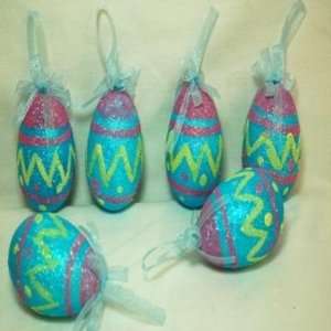  Easter Egg Ornaments Case Pack 6: Home & Kitchen