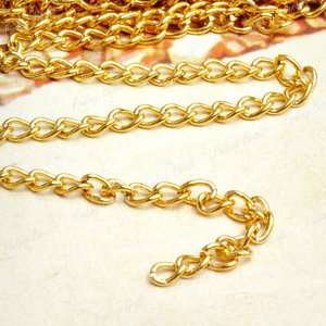 4M new Iron curb Gold Unfinished Chain fashion wholesale fit necklace 