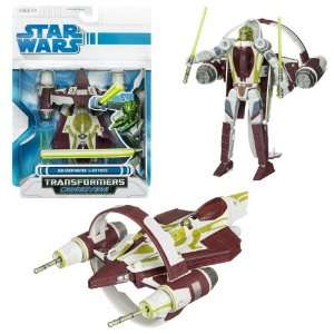   Star Wars   Playsets Toys   Jedi Starfighter Transformer: Toys & Games