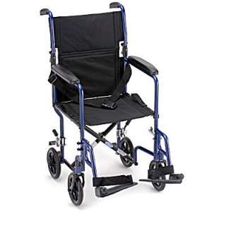 NOVA 19 Lightweight Transport Wheelchair w/ Footrests  
