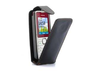   Protective Flip PU Leather Pouch Case Cover For NOKIA C1 01 C101 NEW